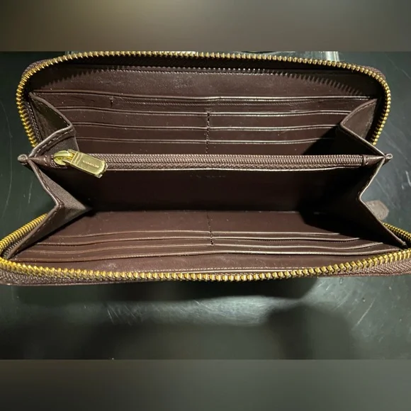 GUC COACH Mini Christie Carryall & Matching Wallet Set Wildflower Print Oxblood - Picture 12 of 15